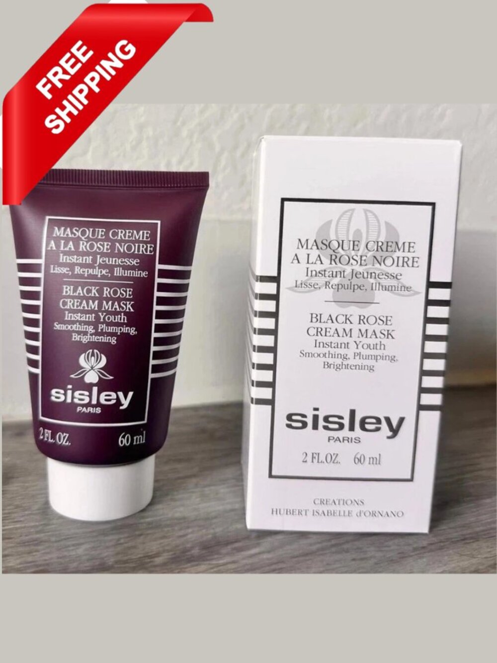 New Black Rose Cream Mask by Sisley Paris Instant Youth 2 oz 60ML New